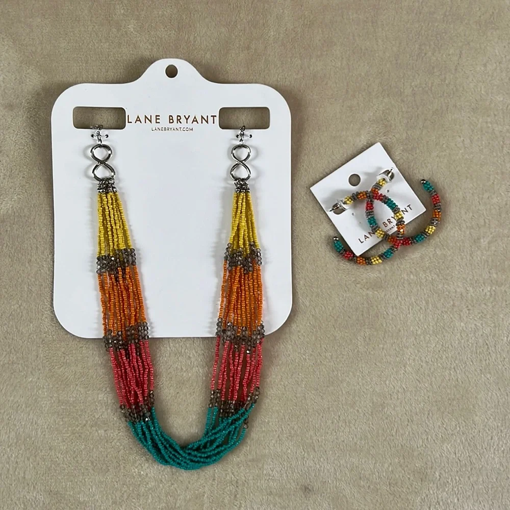 Lane Bryant boho seed bead set - Picture 1 of 6
